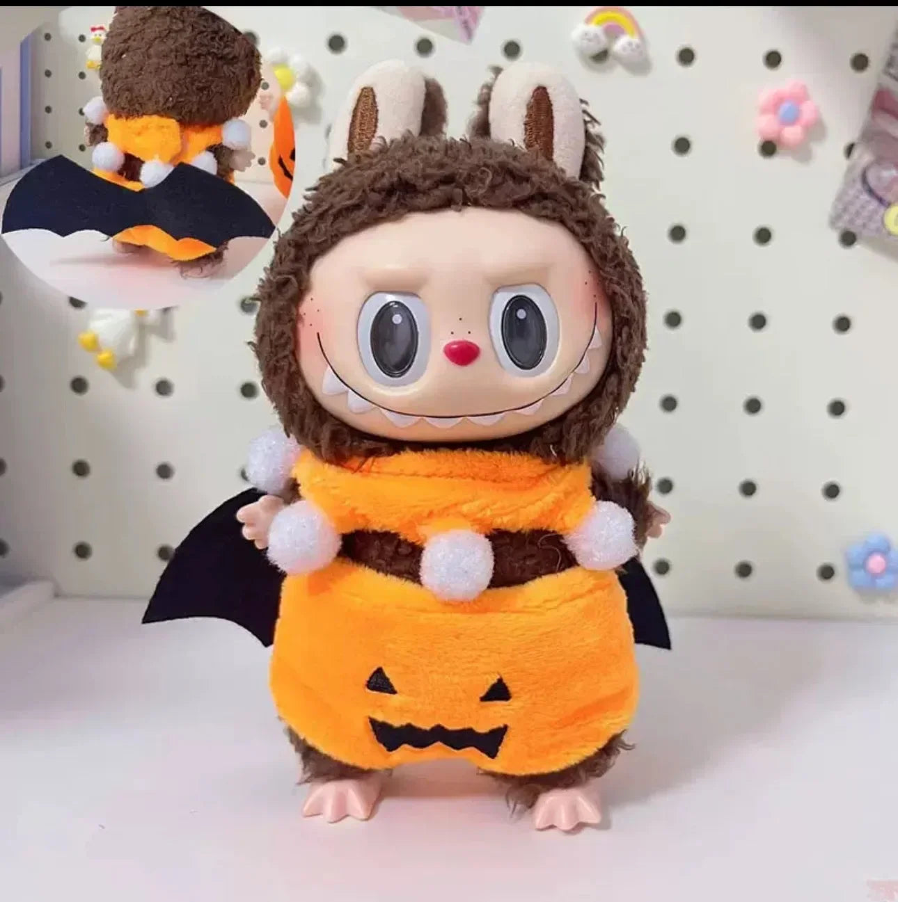 17cm Cute Mini Plush Doll'S Clothes Outfit Accessories Labubu Idol Dolls shark onesie Clothing DIY Girl Gift
