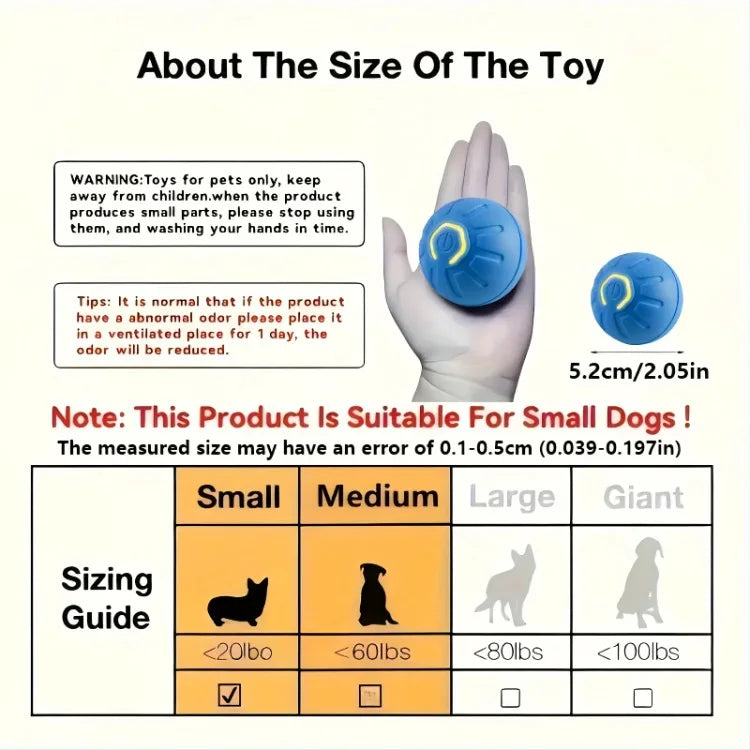 1-10PCS Smart Dog Toy Ball - Electronic Interactive Pet Toy