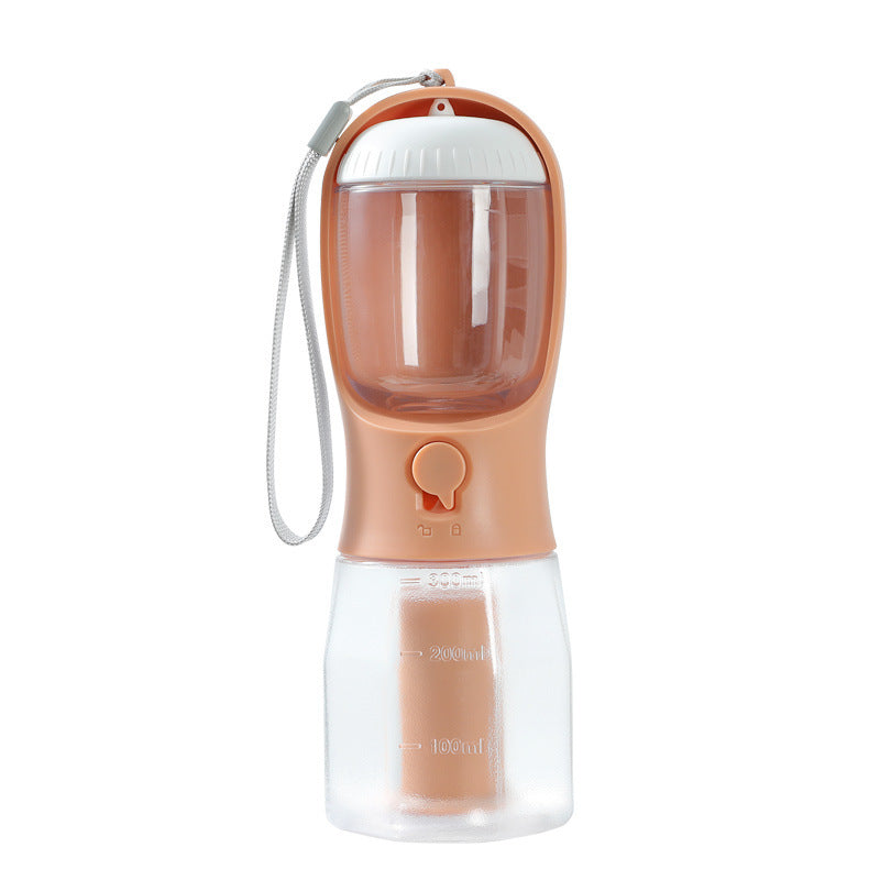 3-in-1 Portable Dog Water Cup - Drinking, Food & Waste Bag Dispenser
