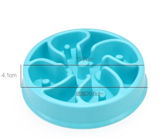 Anti-choke Bowl Plastic Dog Bowl - Healthy Feeder for Pets