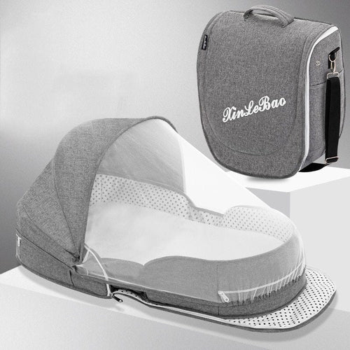 Portable Removable Folding Crib - Baby Bed & Mommy Bag