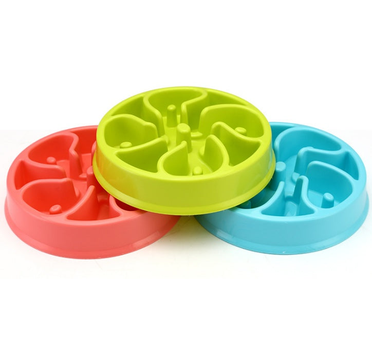 Anti-choke Bowl Plastic Dog Bowl - Healthy Feeder for Pets