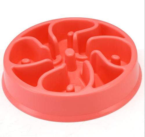 Anti-choke Bowl Plastic Dog Bowl - Healthy Feeder for Pets