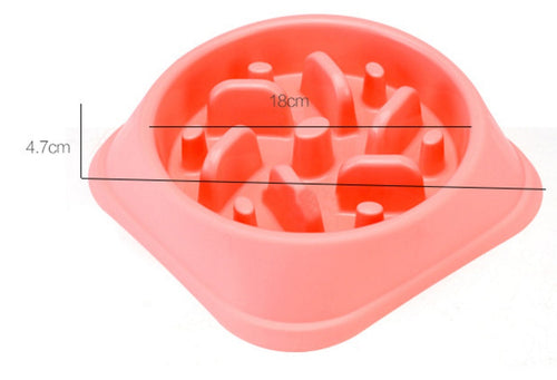Anti-choke Bowl Plastic Dog Bowl - Healthy Feeder for Pets