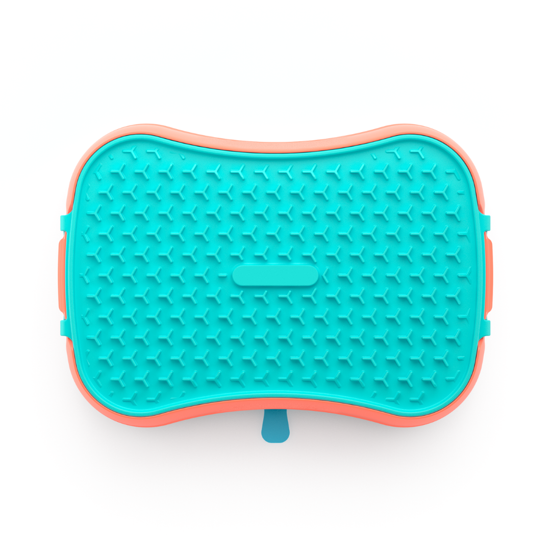 4-In-1 Slow Feeder Dog Bowl - Reversible Lick Mat & Travel Bowl