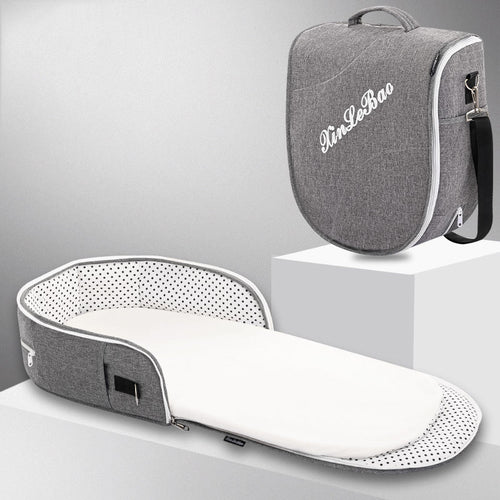 Portable Removable Folding Crib - Baby Bed & Mommy Bag