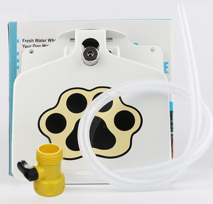 Outdoor Dog Pet Water Fountain - Step-On Paw Pad Activated