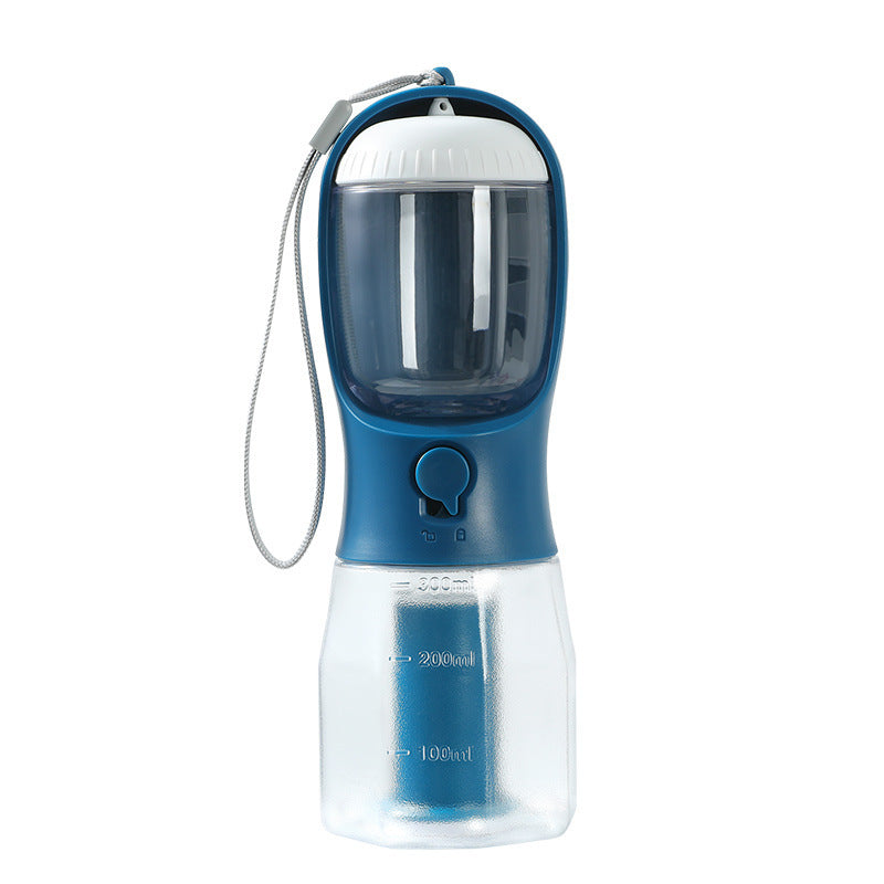3-in-1 Portable Dog Water Cup - Drinking, Food & Waste Bag Dispenser