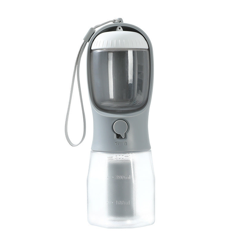 3-in-1 Portable Dog Water Cup - Drinking, Food & Waste Bag Dispenser