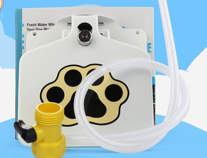 Outdoor Dog Pet Water Fountain - Step-On Paw Pad Activated