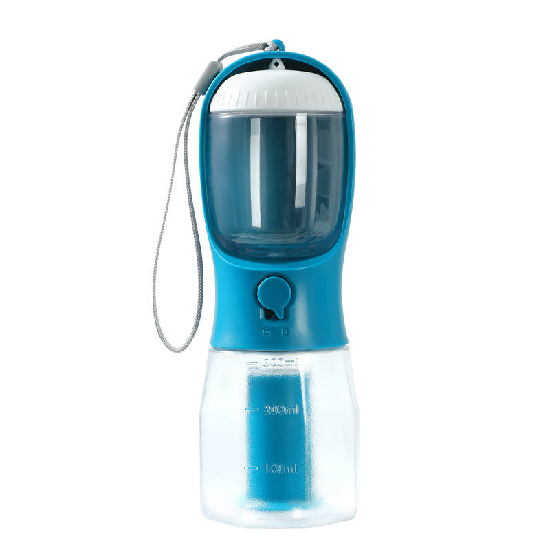 3-in-1 Portable Dog Water Cup - Drinking, Food & Waste Bag Dispenser