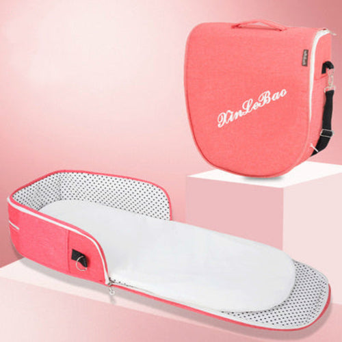 Portable Removable Folding Crib - Baby Bed & Mommy Bag
