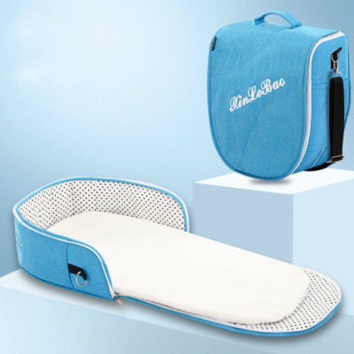 Portable Removable Folding Crib - Baby Bed & Mommy Bag