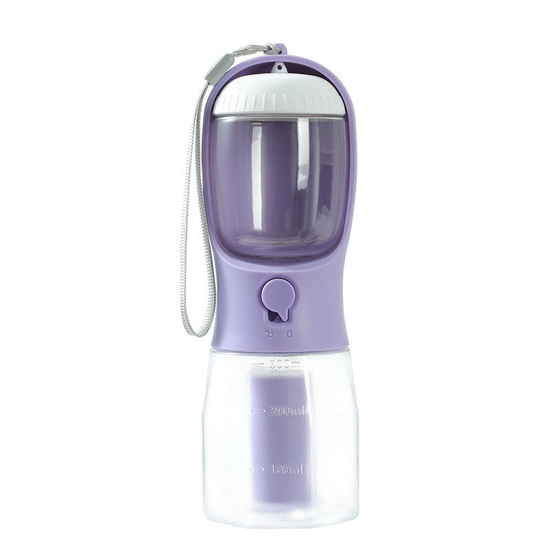 3-in-1 Portable Dog Water Cup - Drinking, Food & Waste Bag Dispenser
