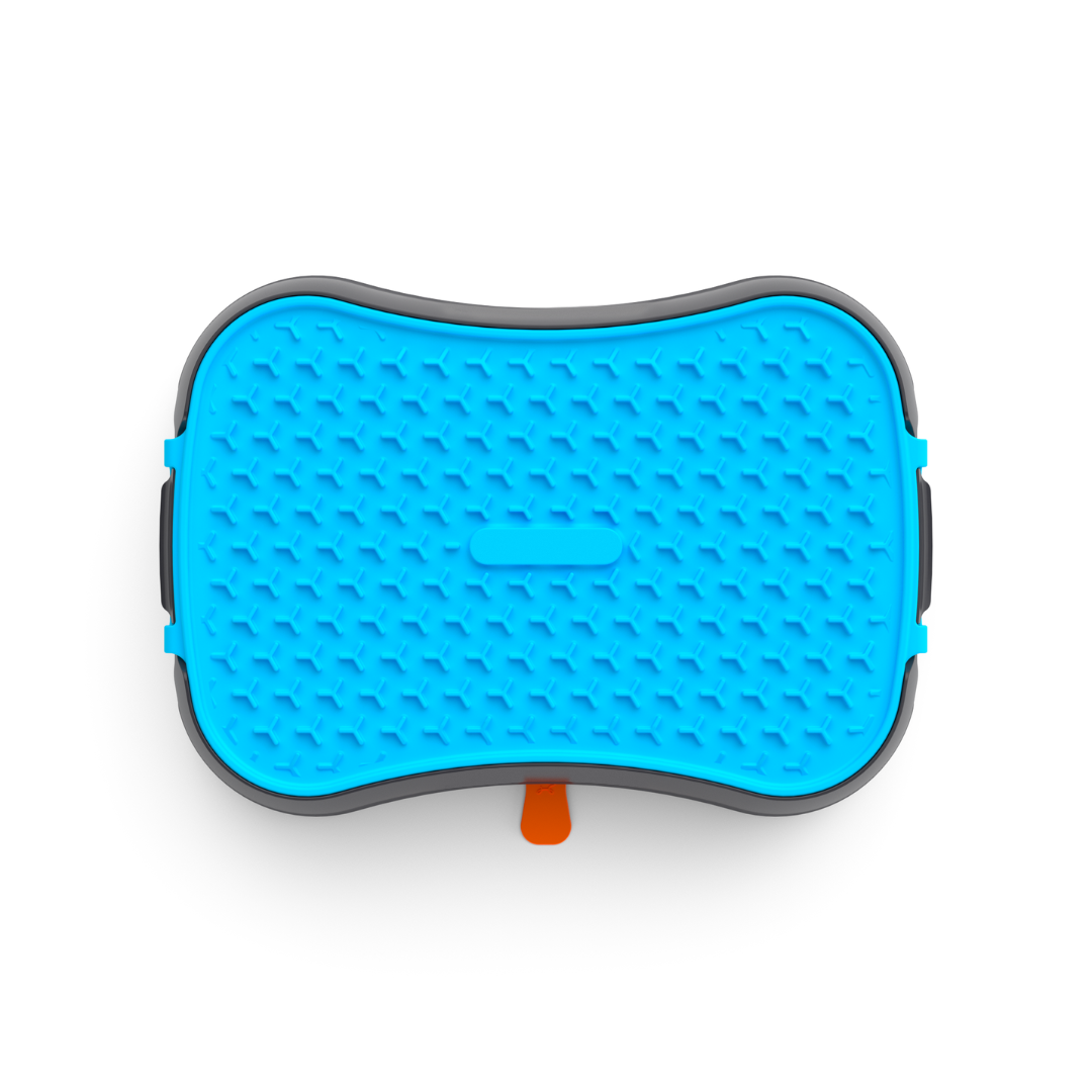 4-In-1 Slow Feeder Dog Bowl - Reversible Lick Mat & Travel Bowl