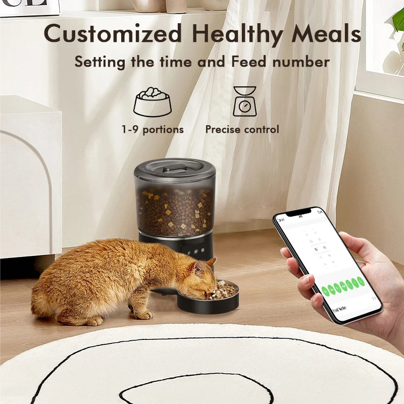 NPET 4L Automatic Smart Pet Feeder - For Cats, Dogs & Multiple Pets