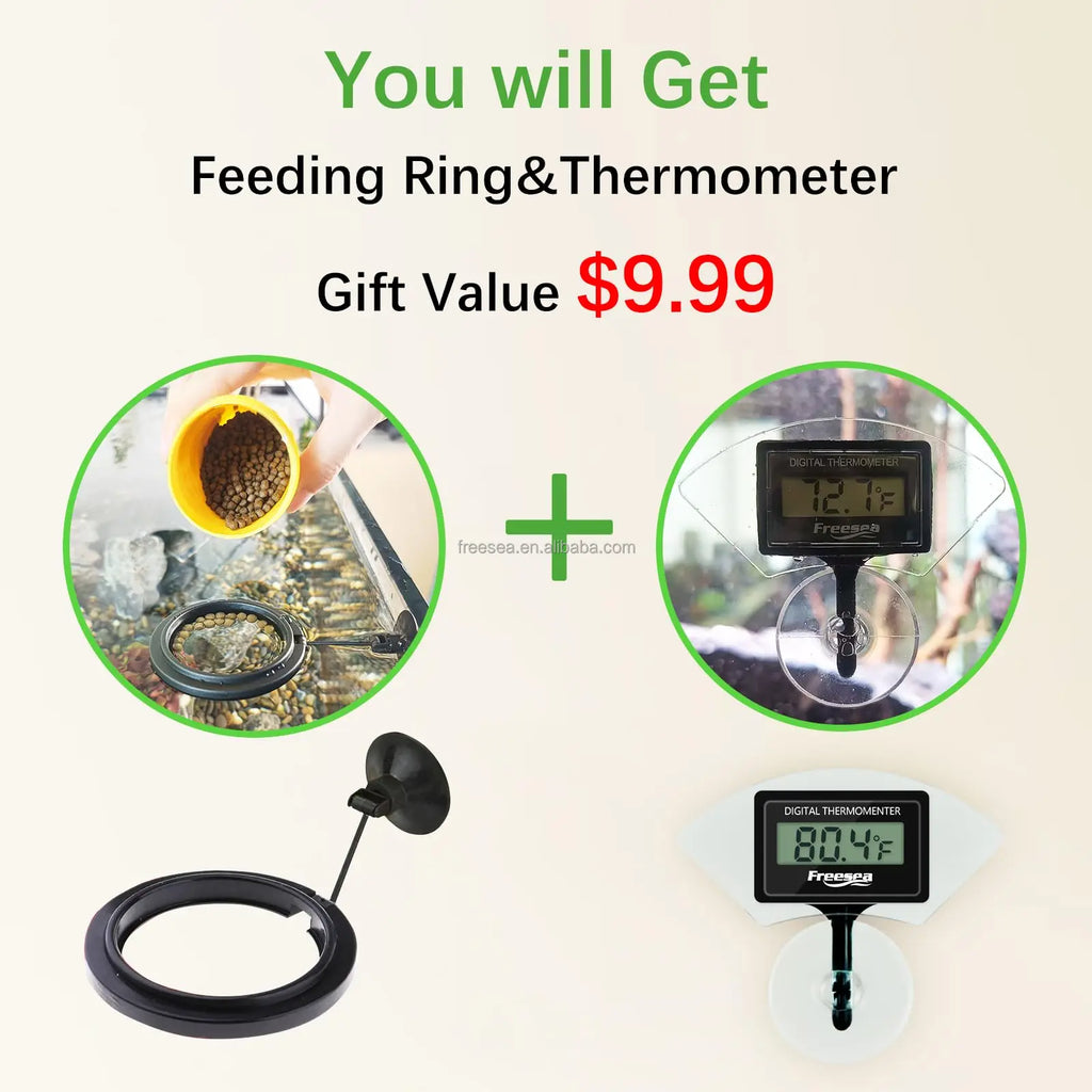 FREESEA Automatic Fish Feeder - Timer Aquarium Vacation Food Dispenser