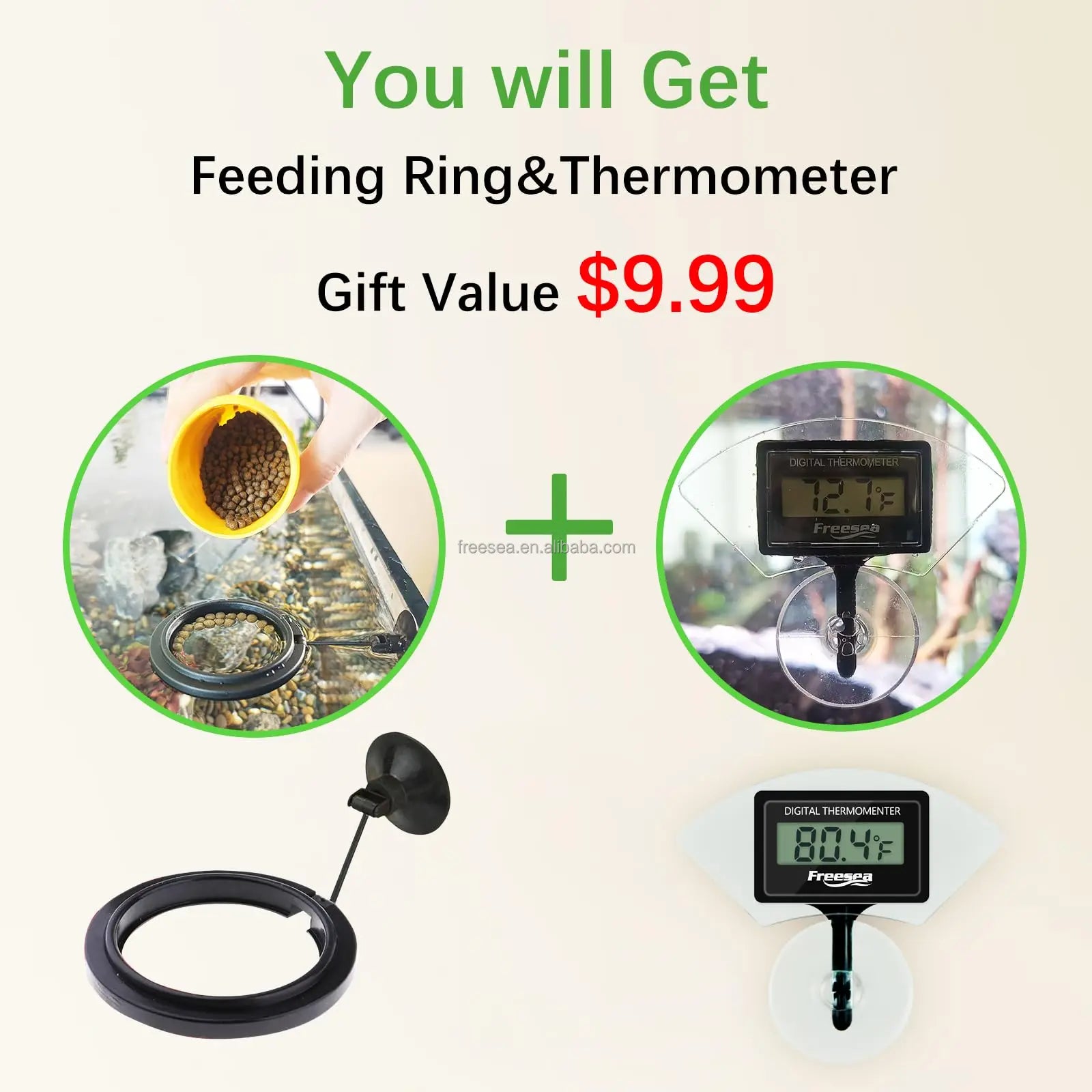 FREESEA Automatic Fish Feeder - Timer Aquarium Vacation Food Dispenser