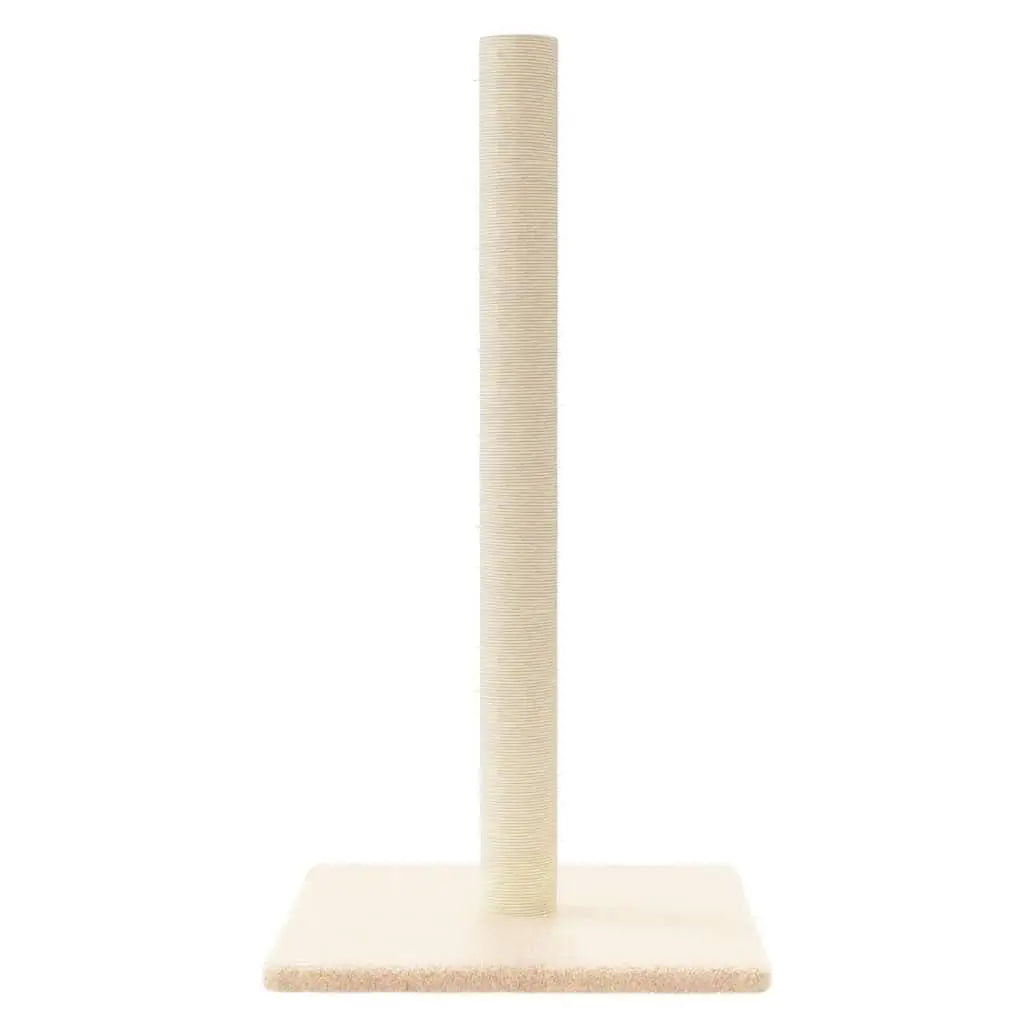 W2B VidaXL Cream Engineered Wood Cat Scratching Post (27.6")