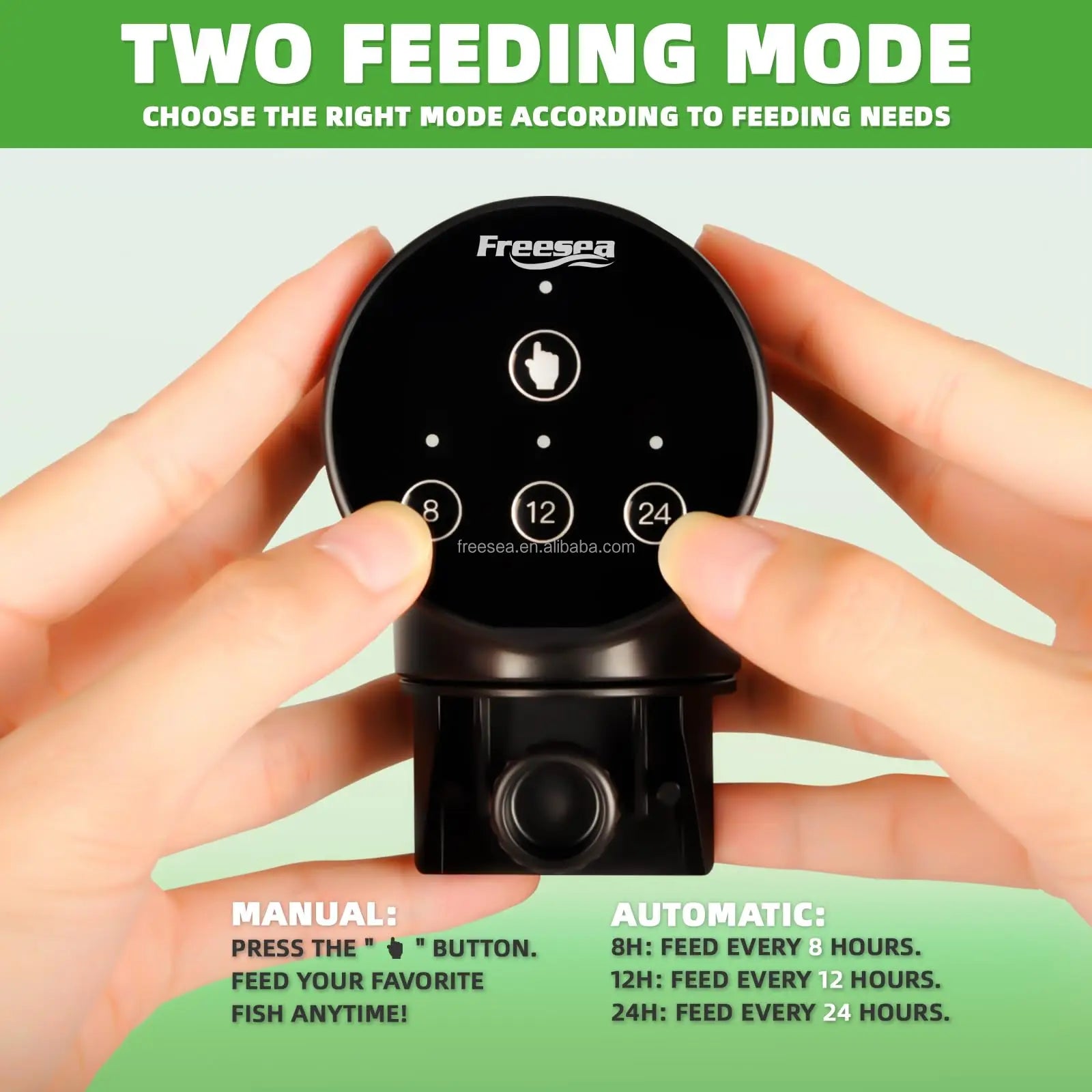 FREESEA Automatic Fish Feeder - Timer Aquarium Vacation Food Dispenser