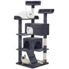 54in Multi-Level Cat Tower for Indoor Cats - Dark Grey Cat Tree