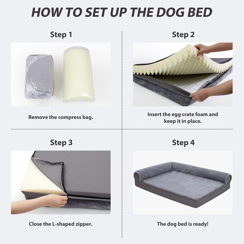 Fast Shipping Orthopedic Support Pet Bed - Modern Waterproof & Soft