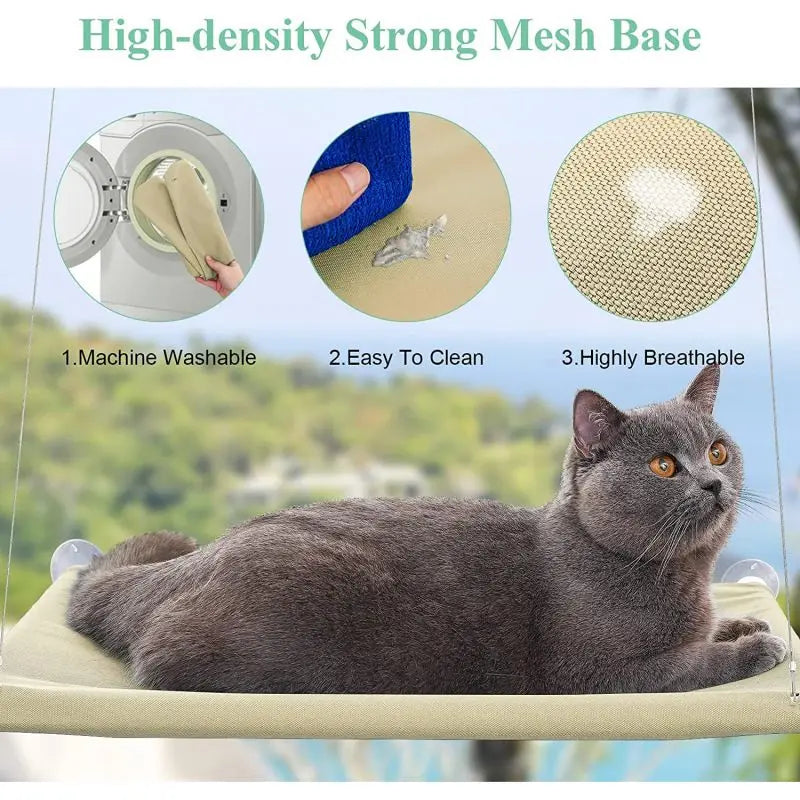 US LOCAL STOCK Cat Hammock - Window-Mounted Sucker Cat Nest