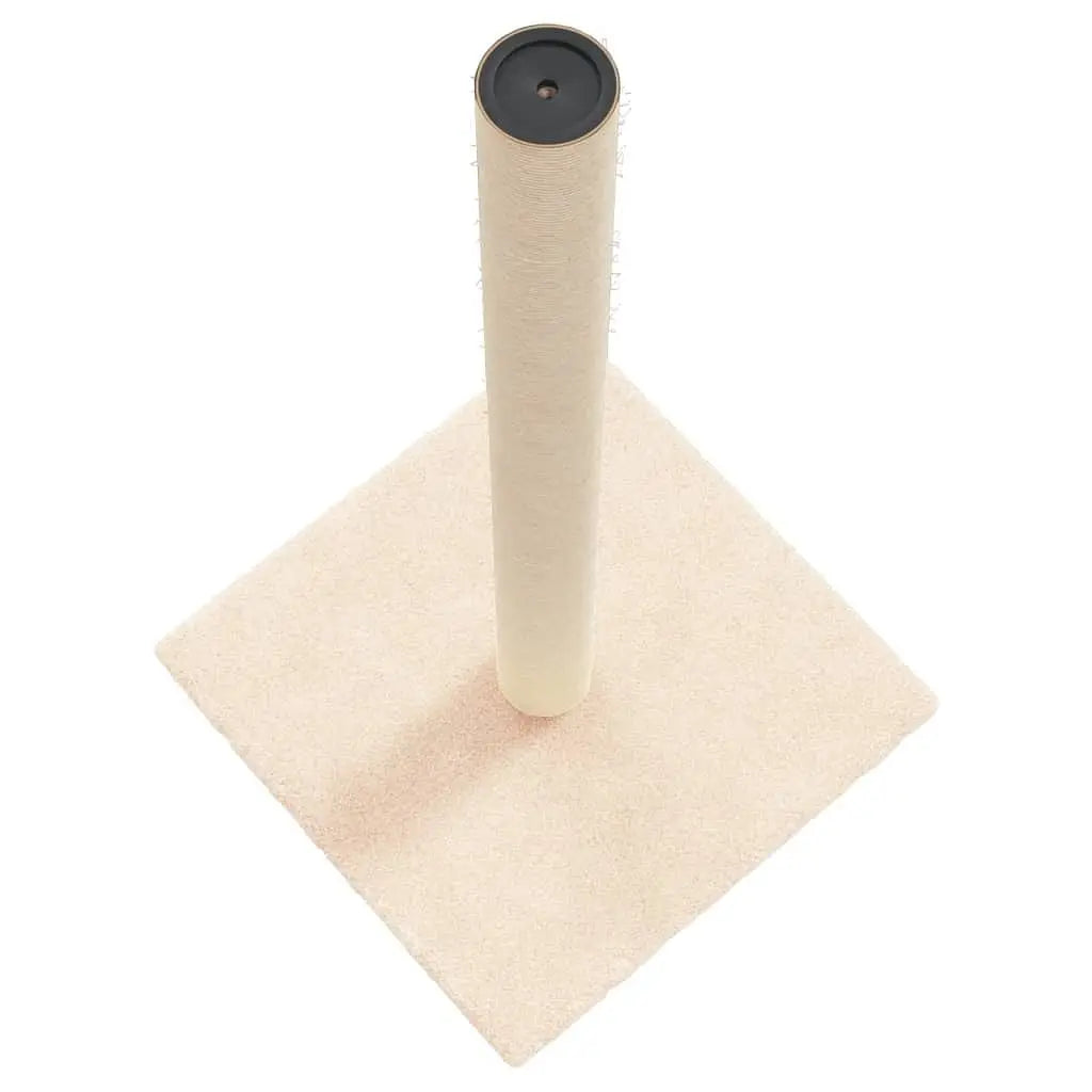 W2B VidaXL Cream Engineered Wood Cat Scratching Post (27.6")