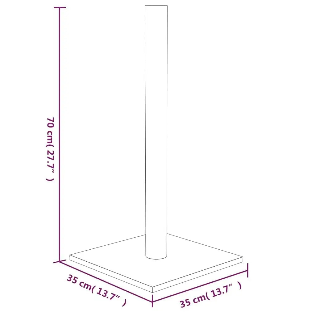 W2B VidaXL Cream Engineered Wood Cat Scratching Post (27.6")
