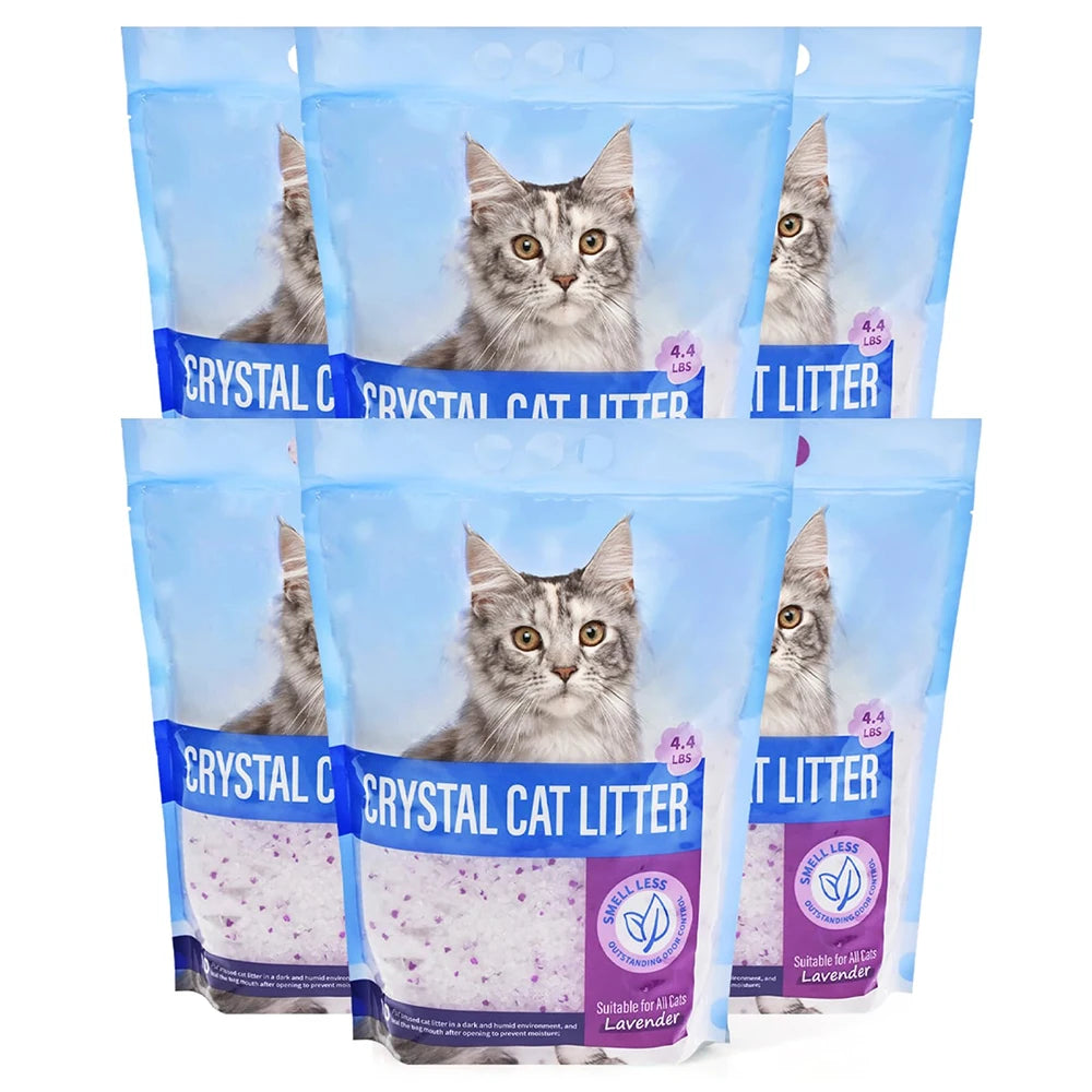 Lavender Scented Non-Clumping Cat Litter - Odor Control & Low Dust