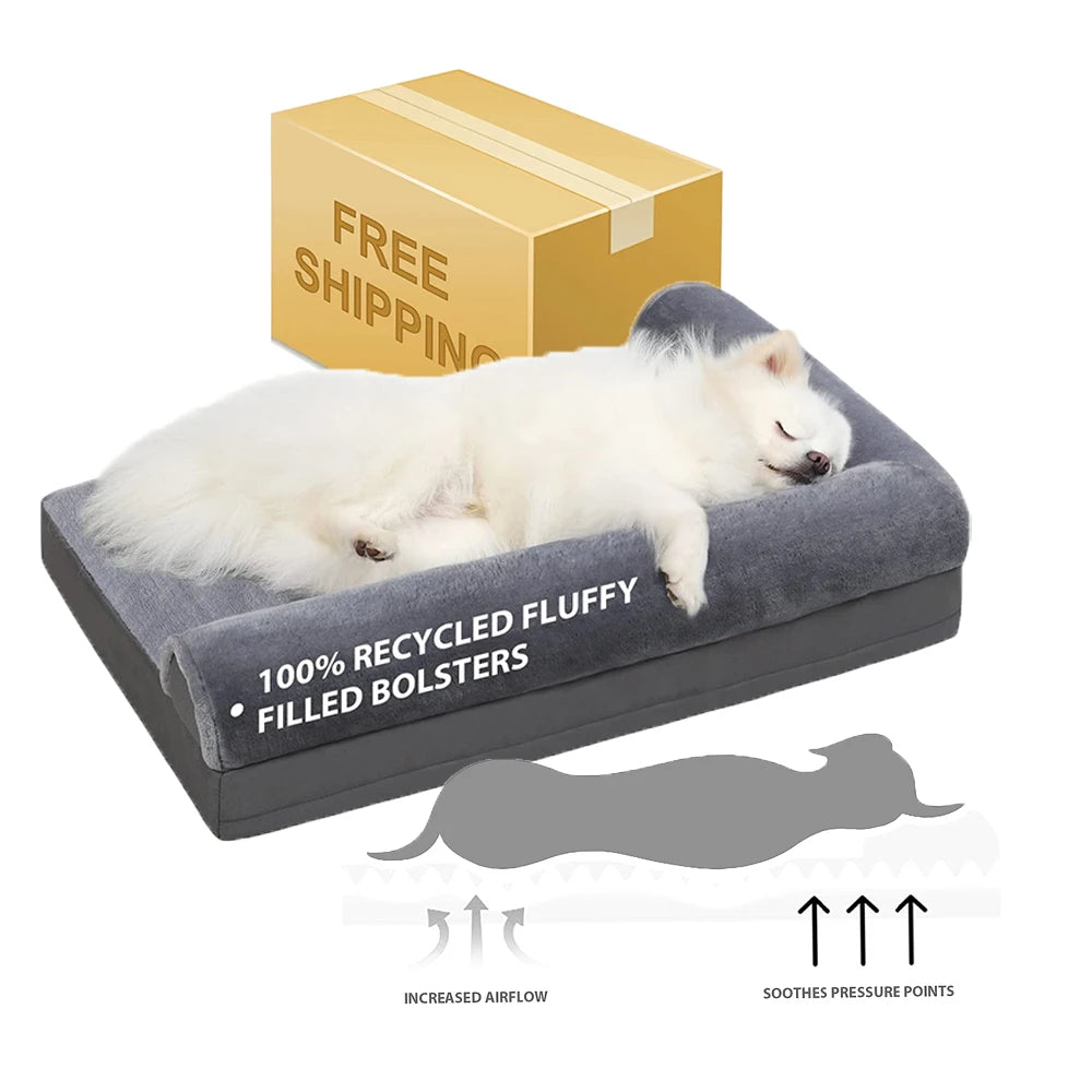 Fast Shipping Orthopedic Support Pet Bed - Modern Waterproof & Soft