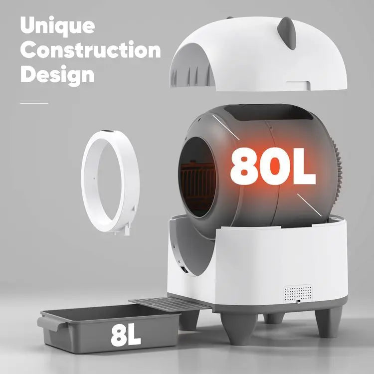Hot-selling New Automatic Cat Litter Box - 68L Self-Cleaning Smart Toilet