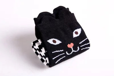 5 Pair/Lot Cotton Baby Socks - Mustache Print for Girls & Boys