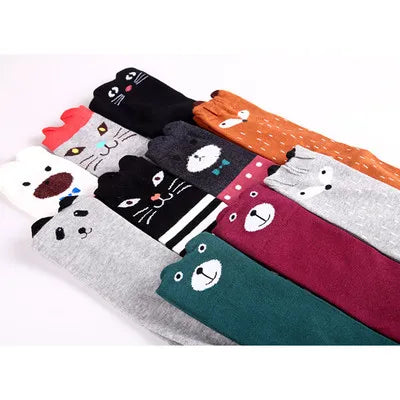 5 Pair/Lot Cotton Baby Socks - Mustache Print for Girls & Boys