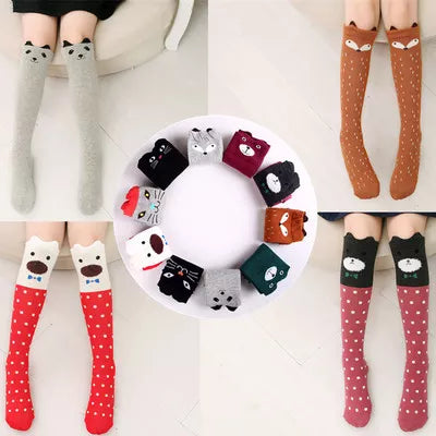 5 Pair/Lot Cotton Baby Socks - Mustache Print for Girls & Boys