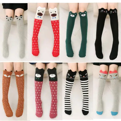 5 Pair/Lot Cotton Baby Socks - Mustache Print for Girls & Boys