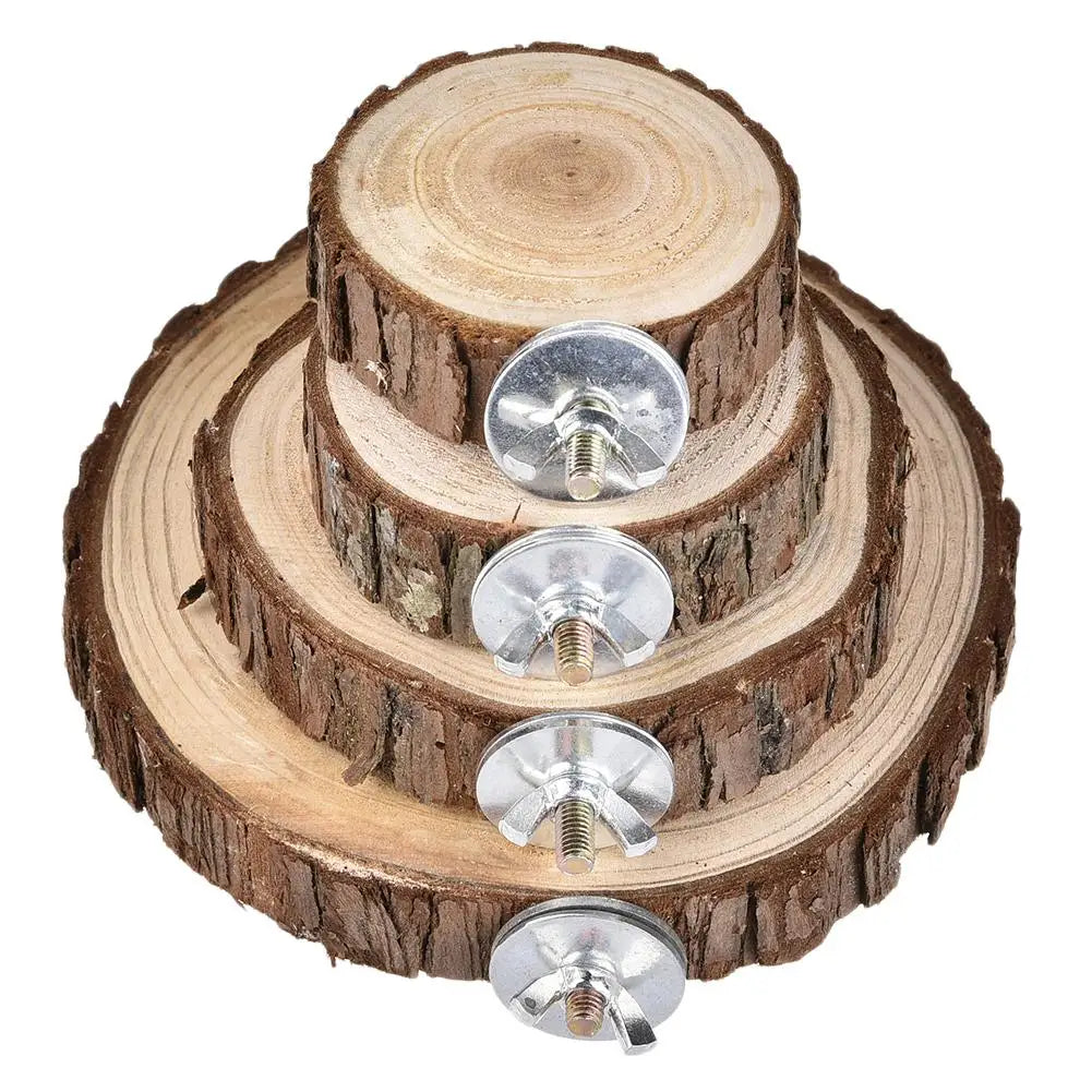 Natural Wooden Logs Board - Hamster & Chinchilla Wooden Platform
