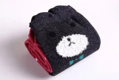 5 Pair/Lot Cotton Baby Socks - Mustache Print for Girls & Boys