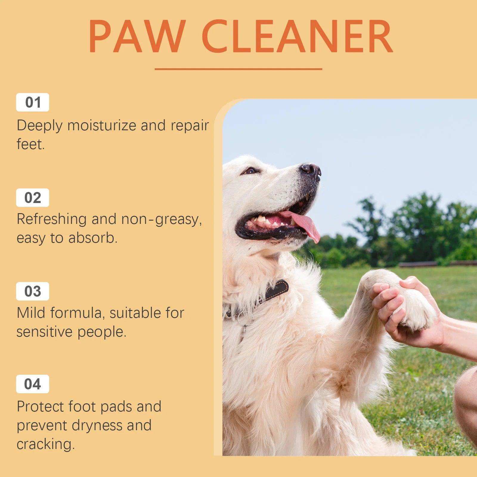 Dog Paw Balm to Prevent Dryness and Cracking - Shea Butter & Argan Oil