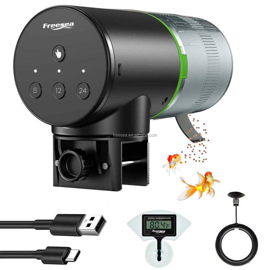 FREESEA Automatic Fish Feeder - Timer Aquarium Vacation Food Dispenser