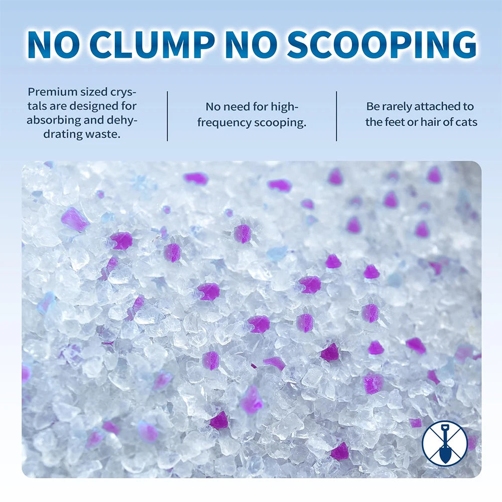 Lavender Scented Non-Clumping Cat Litter - Odor Control & Low Dust