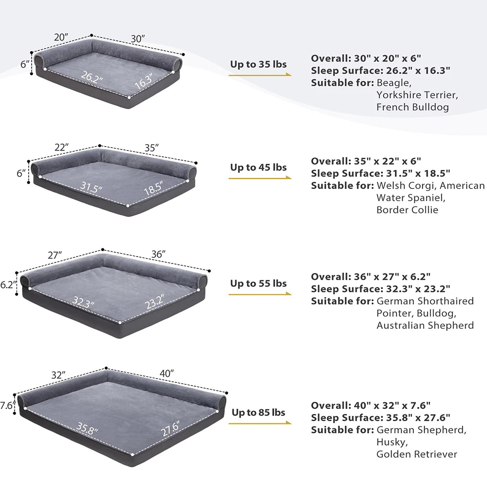 Fast Shipping Orthopedic Support Pet Bed - Modern Waterproof & Soft