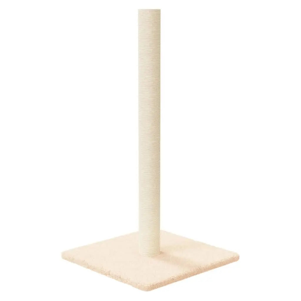 W2B VidaXL Cream Engineered Wood Cat Scratching Post (27.6")