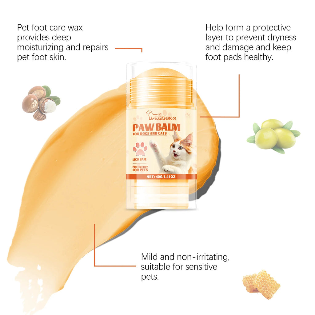 Dog Paw Balm to Prevent Dryness and Cracking - Shea Butter & Argan Oil