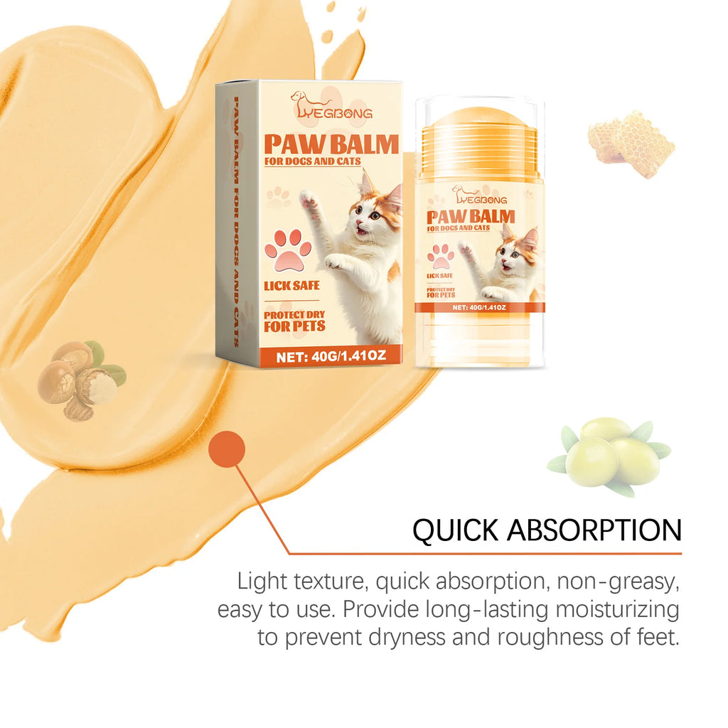Dog Paw Balm to Prevent Dryness and Cracking - Shea Butter & Argan Oil