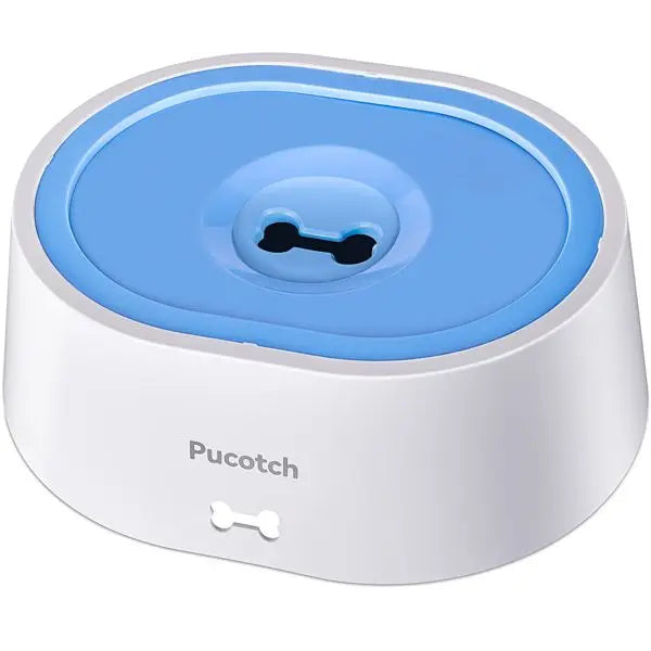 BPA Free 2L/70oz No Spill Dog Water Bowl - Slow Water Feeder Dispenser