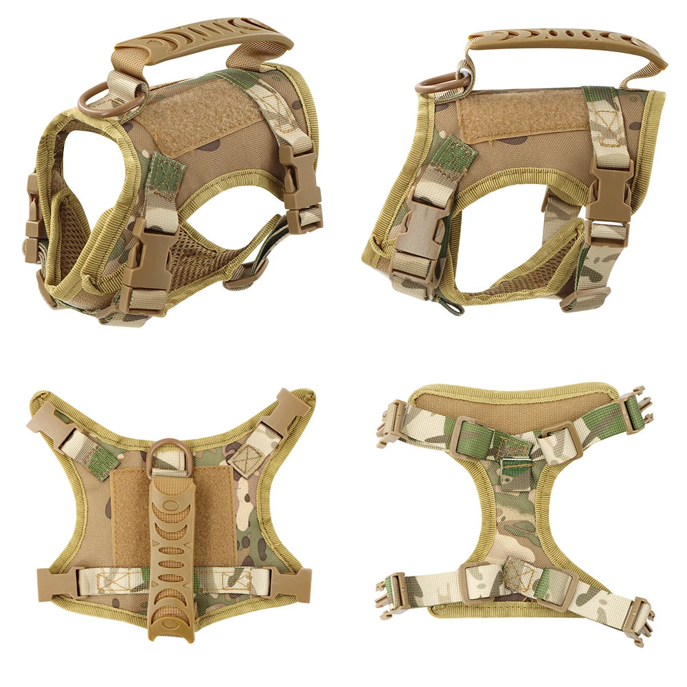 Tactical Cat Harness Adjustable Puppy Vest - Military Small Dogs Harness