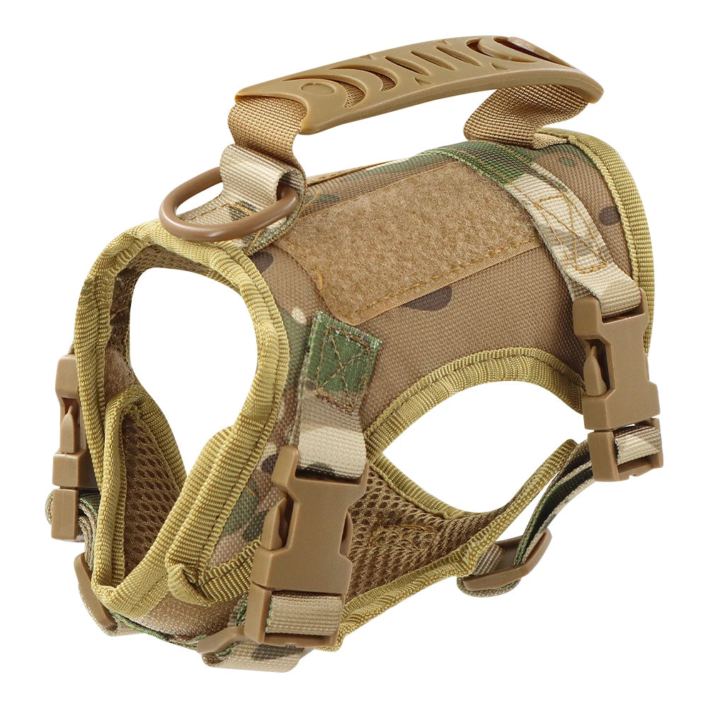 Tactical Cat Harness Adjustable Puppy Vest - Military Small Dogs Harness