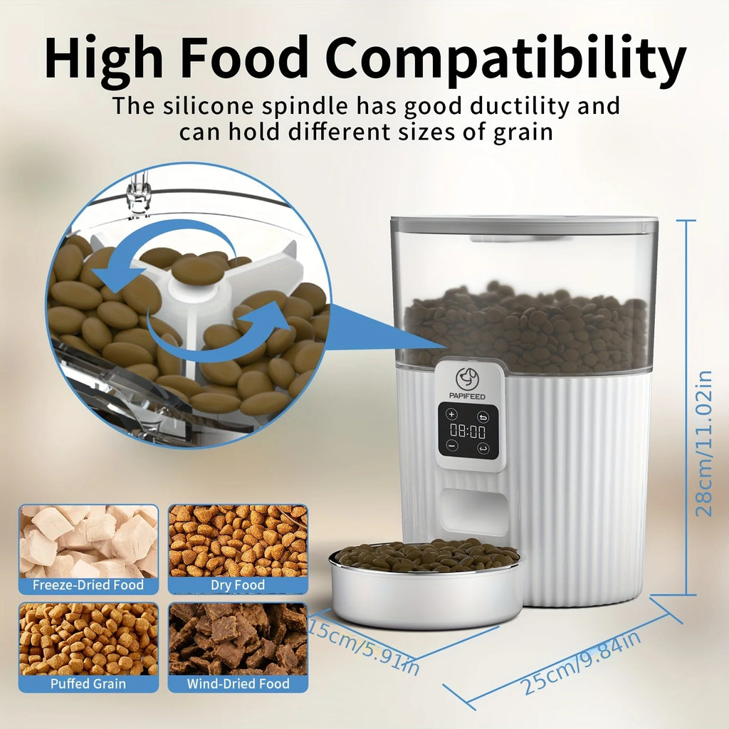 PAPIFEED Cat Automatic Feeder - Dog Food Fixed Feeding Machine