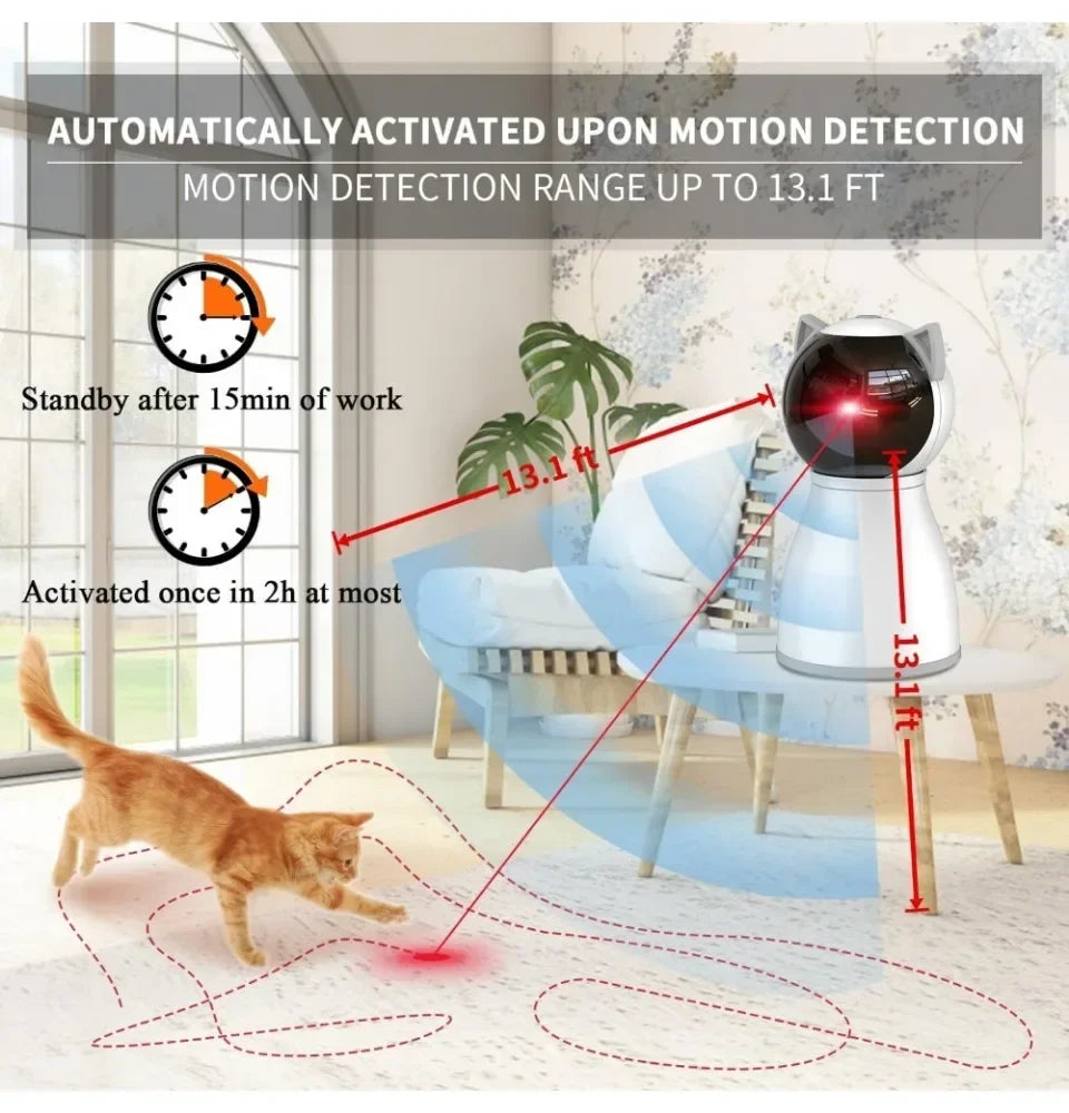 Laser Cat Toys for Indoor Cats - Real Random Trajectory Motion